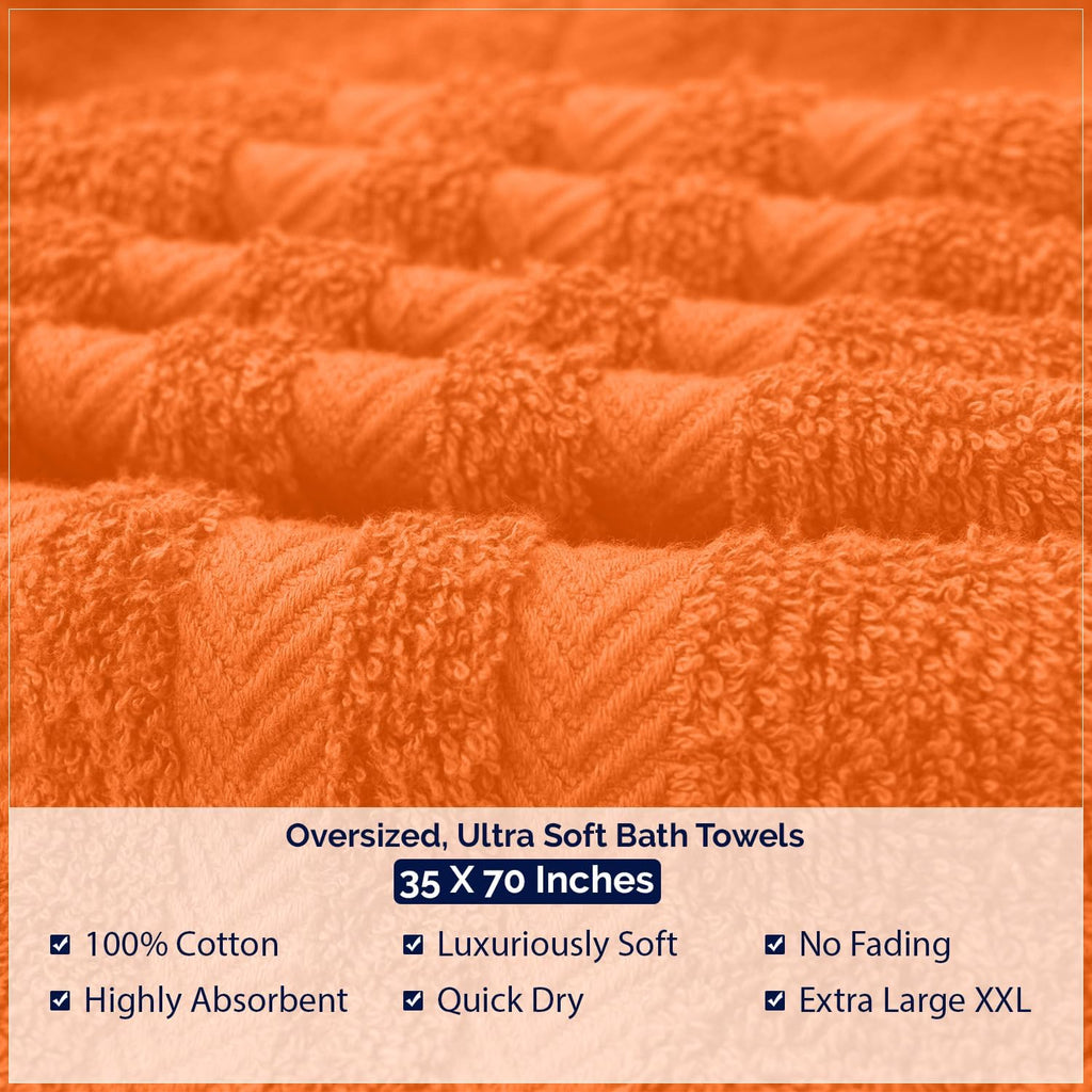 2 Pack Bath Sheets Extra Large 35x70, Large Bath Towels for Adults, XL Oversized Heavy Duty Towel Set, 600 GSM 100%