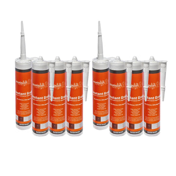 Instant Grab White Adhesive - Ceiling Tile Wall Panel & Crown Molding Adhesive - High-Strength Water-Resistant Glue