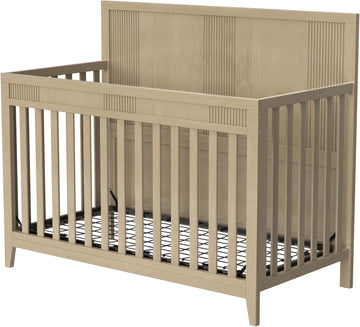 Safe Crib, Pine Solid Wood, Non Toxic Finish, Hazel Wood
