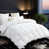 Organic 75% Goose Down Fiber Comforter Queen,850+FP,1200TC,Extra Fluffy,Hotel-Luxury Ultra Soft All 