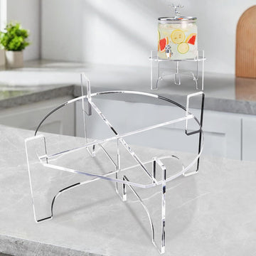 Drink Dispenser Stand Acrylic Fit Max 7.87 Inch Diameter of Water Dispenser, Glass Jar, Party, and Catering Beverage