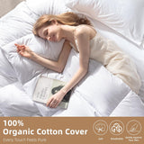 Hungarian Down Feather Fiber Comforter King,Hotel Style Bedding Comforter,1200TC,100% Organic Cotton