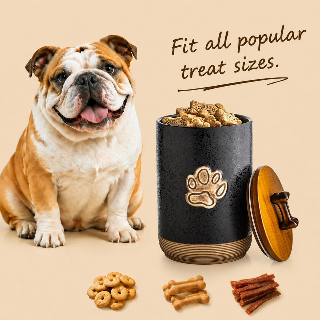 Dog Treat Storage Container Counter, Lock in Freshness