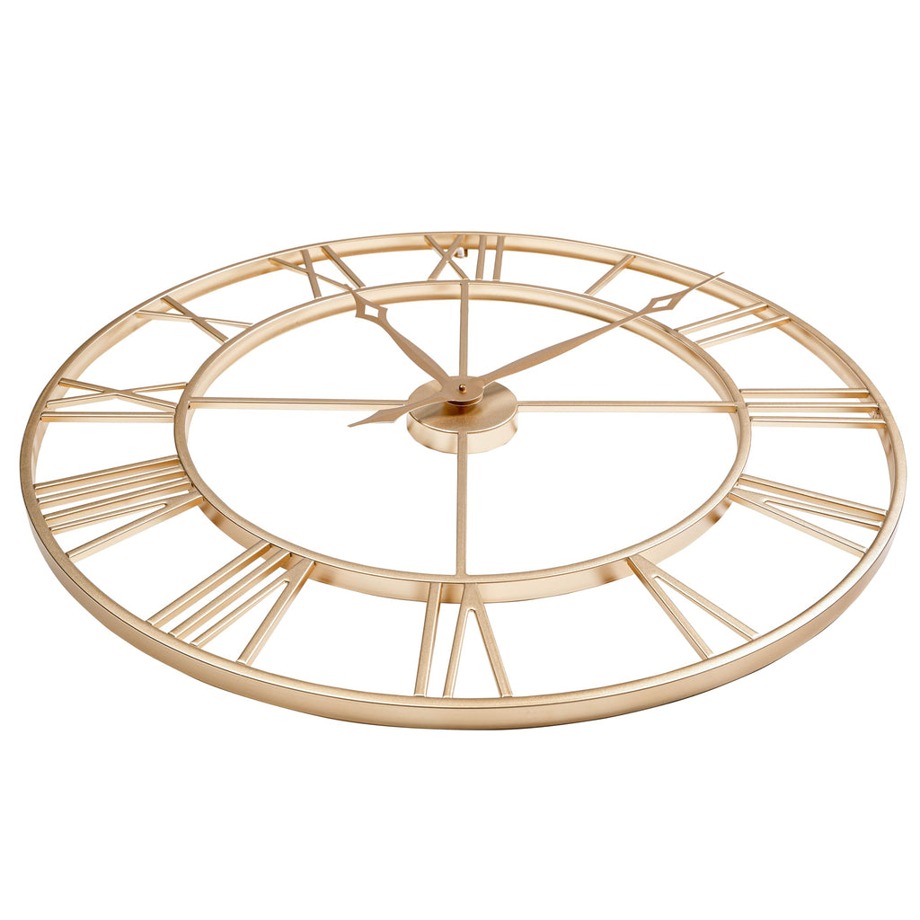 Large 30 Inch Gold Wall Clocks Decor