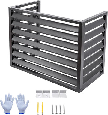 Aluminum Air Conditioner Fence Panel Set for Hiding and Concealing Outdoor HVAC Units