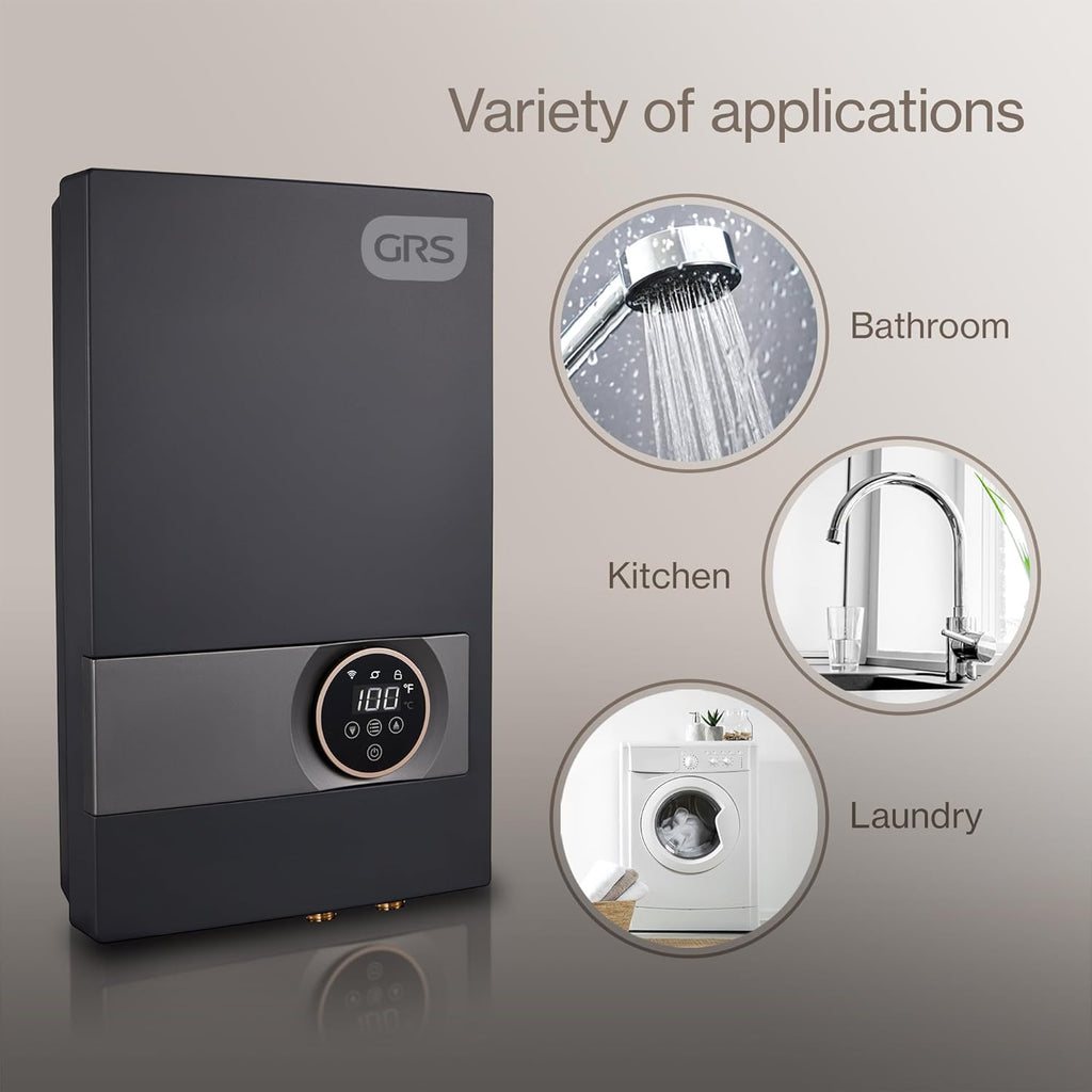 Tankless Water Heater Electric 13KW 240V | Easy to Install Electric Heater with Digital Display | Whole House Water