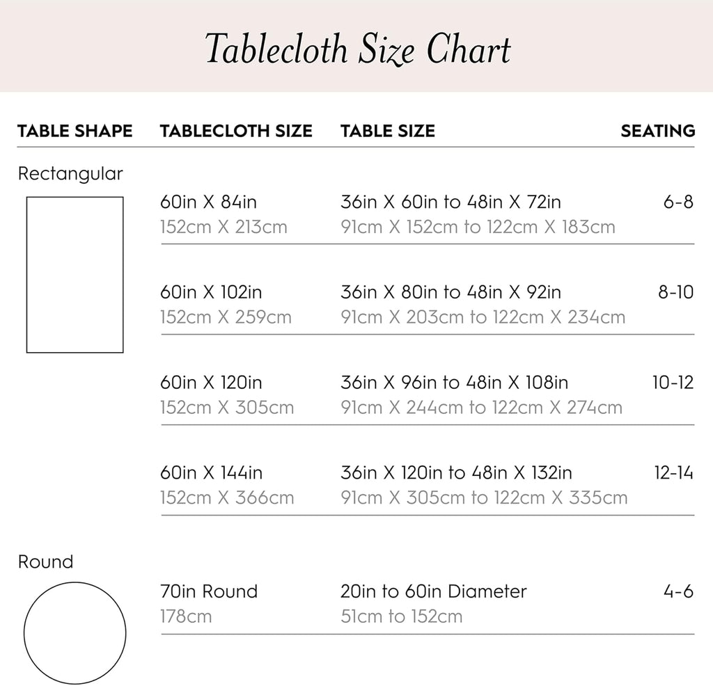 Dothan Luxury Linen Blend Tablecloth or Party, 60" x 120", Taupe