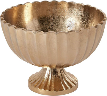 Scallop Compote for Plant and Flowers| Modern Bowl Decor l Indoor and Outdoor Vase for Any Event Decorations (8.5x