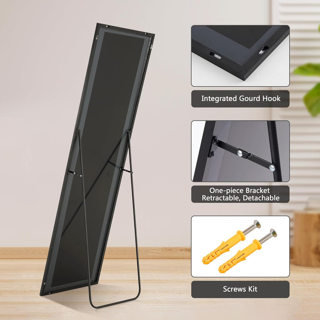 59"x16" Large Floor Mirror, Standing Mirror Full Body, Mirror Full Length for Home Wall Decor, Full Length