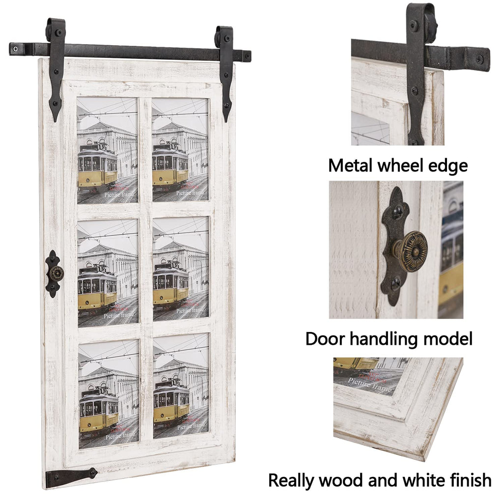Farmhouse 6-Opening 5x7 Wall Picture Frame