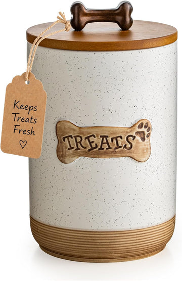 Airtight Dog Treat Jar with Lid, Dog Treat Container for Countertop