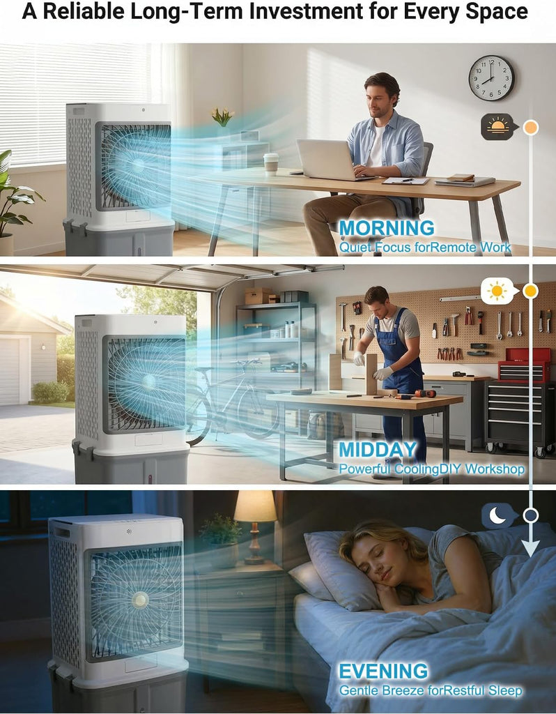Portable Air Conditioners, Swamp Cooler Evaporative Air Cooler Portable AC Unit for Room