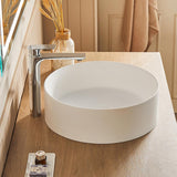 17.7 Inch Round Bathroom Vessel Sink