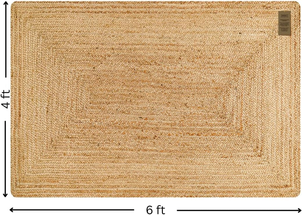 Handcrafted Jute Braided Rug 8 Feet Round 100 Natural Jute Area Rug Ru