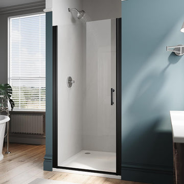 Pivot Shower Door 35.5-37 in.W x 72 in.H, Pivot Swing Shower Doors with 1/4'' Tempered Shower Glass Panel