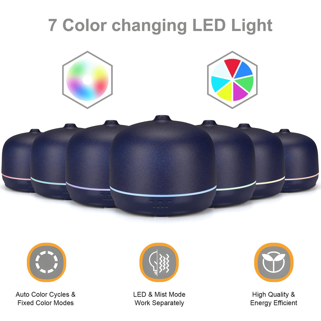 Ceramic Essential Oil Diffusers Large Room, 500ml Aromatherapy Scent Air Diffuser Bedroom Ultrasonic Aroma Defusers