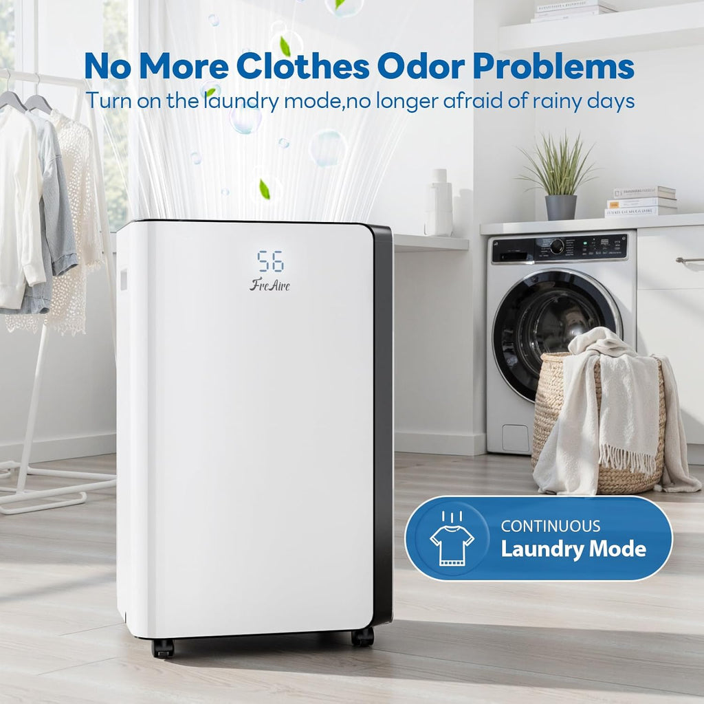 54Pint Dehumidifier for 4500Sq.Ft, Compressor Dehumidifiers for Home