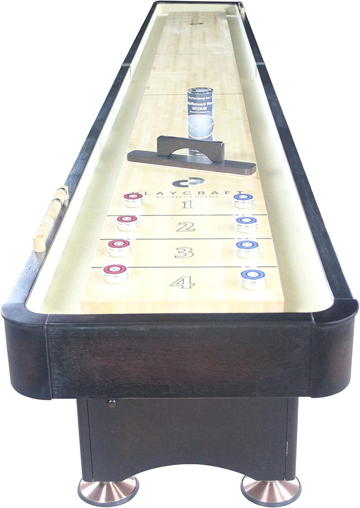 Espresso 2 Piece Construction Shuffleboard Table