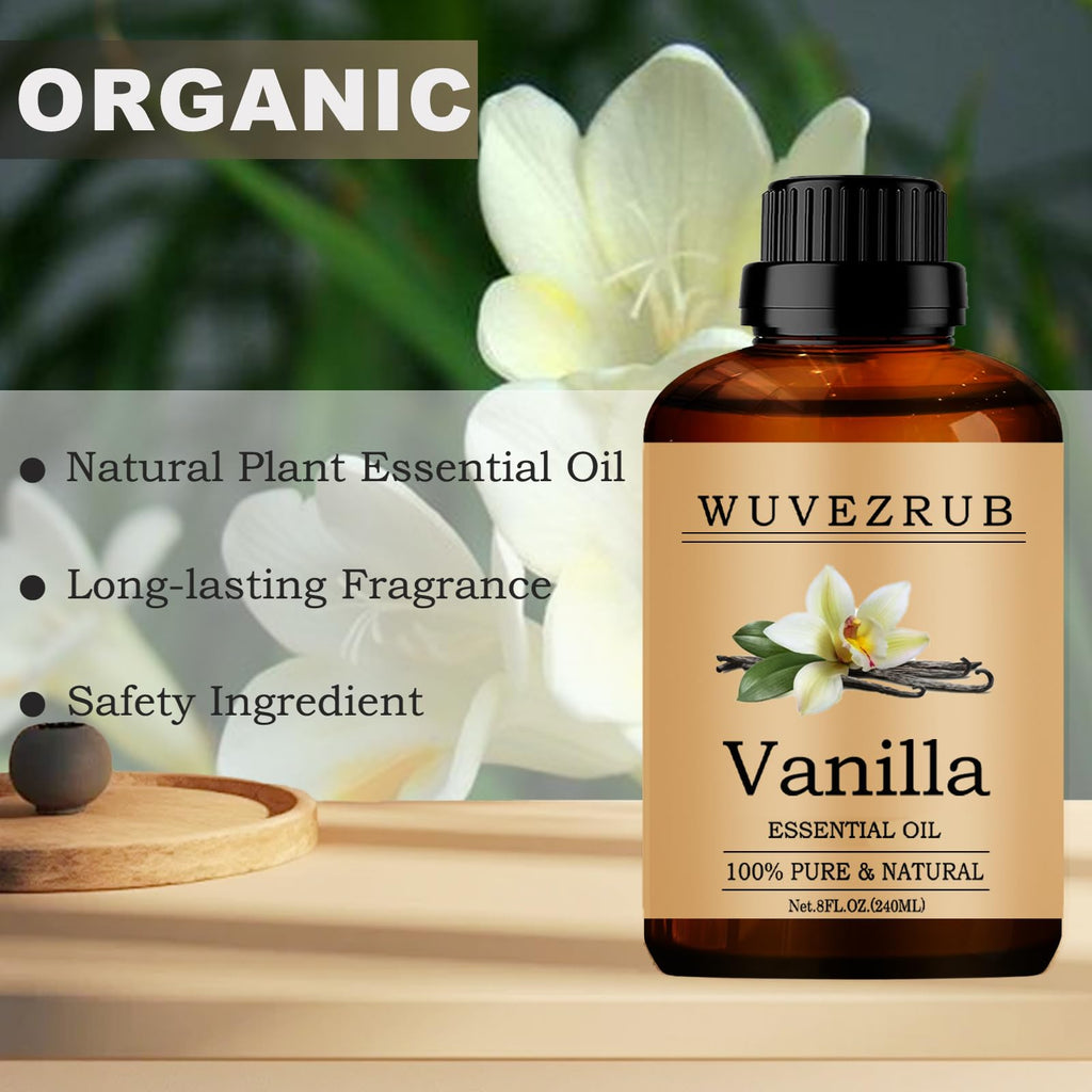 Vanilla Essential Oil for Diffuser, Aromatherapy & DIY-240ml