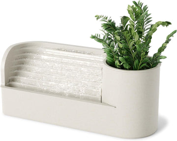 Stream Water Fountain for Tabletop Desktop - Soothing and Calming Zen or Office, Sand