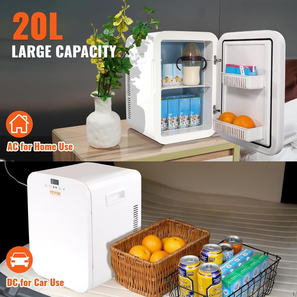 Mini Fridge, 20L Skincare Fridges with Temper Control Touch Screen