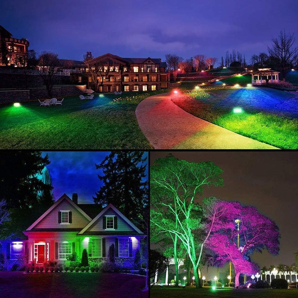 Led Flood Light 30W, 300W Equivalent 3000 LM Outdoor Color Changing Lights | 2700K & 16 Million Colors&Timing& Music