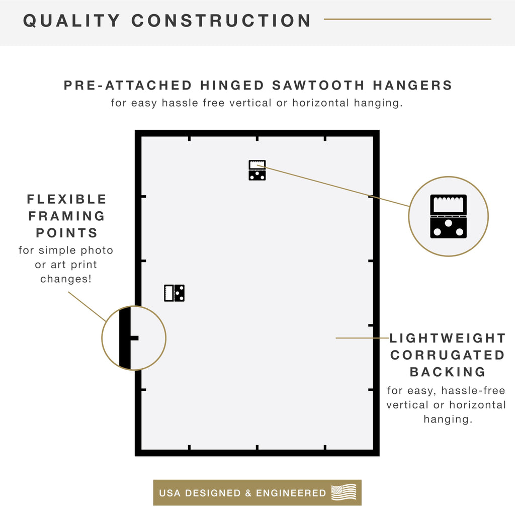 Trendsetter Poster Frame, 18x24, Black High-Gloss, 1-Pack