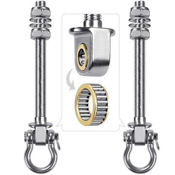 2 Pcs Heavy Duty Bearing Swing Hangers Stainless Steel Swing Hooks
