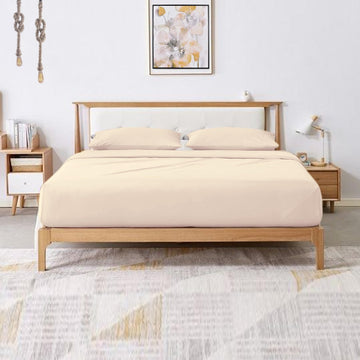 Full Size Sleeper Sofa Bed Sheet Set (54" x 72" x 6") 100% Egyptian Cotton (Ivory Solid) 500 Thread Count!!