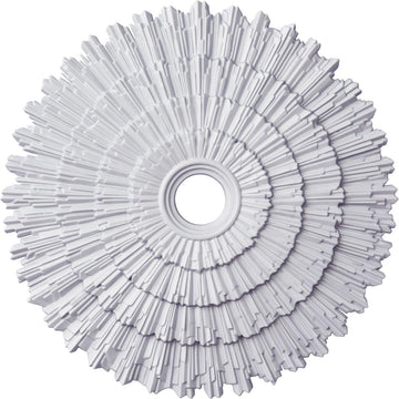 Eryn Ceiling Medallion, 24 3/4"OD x 3 1/4"ID x 1 7/8"P (Fits Canopies up to 4"), Factory Primed