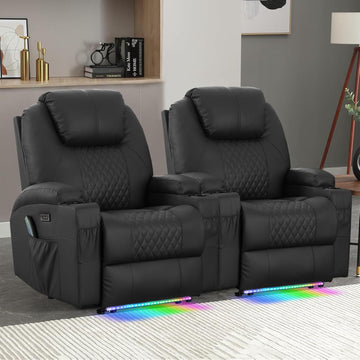 Power Recliner Chair with Heat and Massage for Adults