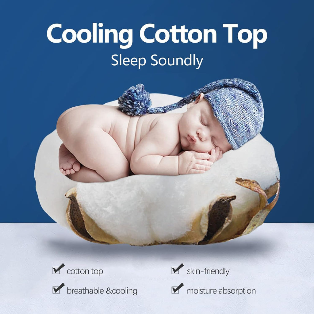 Queen Mattress Topper, Cotton Extra Thick Pillow Top Mattress Pad | 100% Cotton Top Bed Topper Protector, Cooling