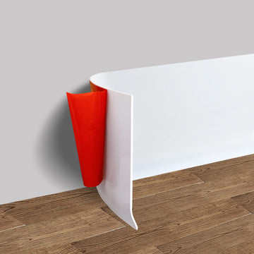 Vinyl Wall Base Rubber Baseboard Molding Trim Self Adhesive 4" Wide