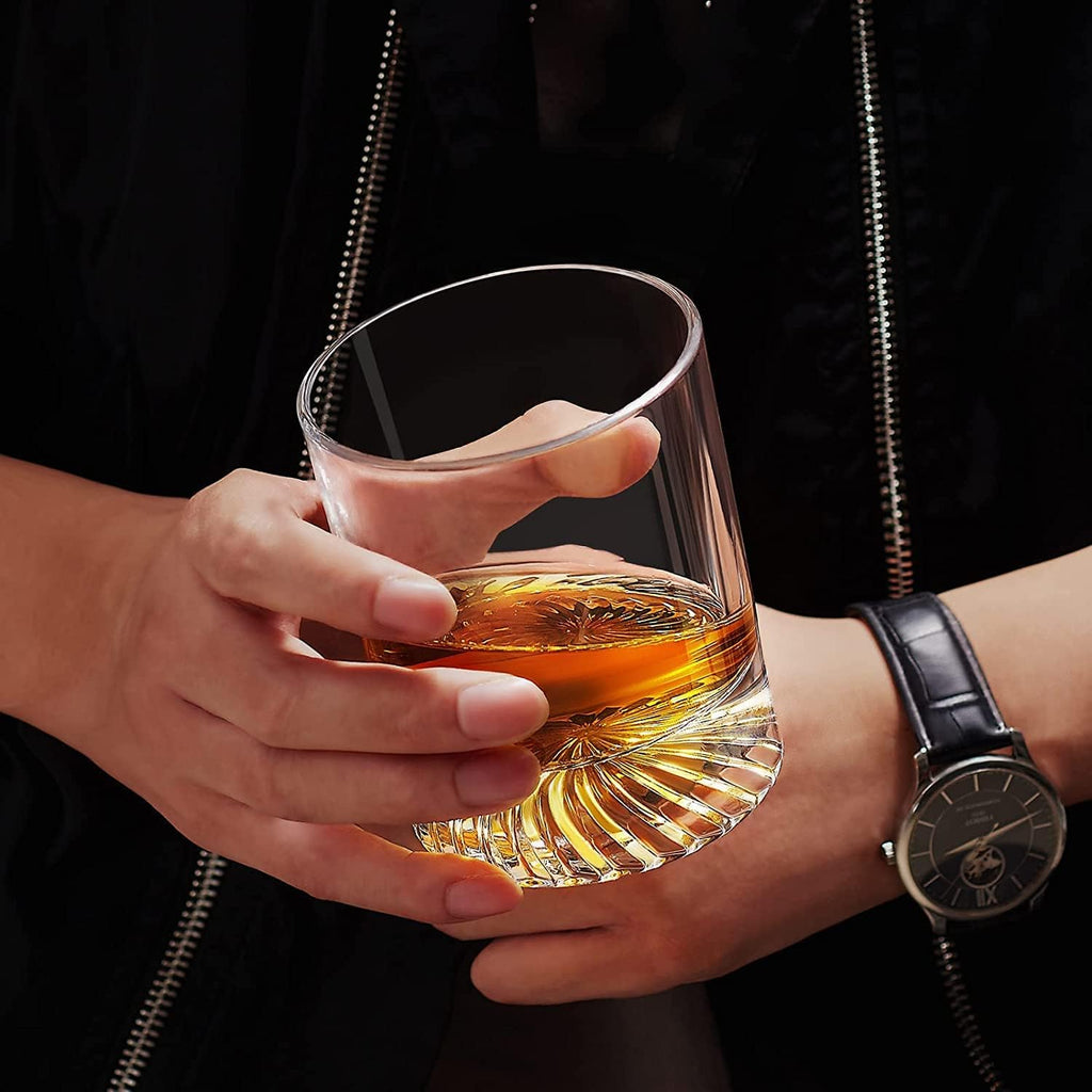 Whiskey Glasses Old Fashioned Glasses Set of 6 12oz Rocks Glasses Gift for Men Women Drinking Bourbon Scotch