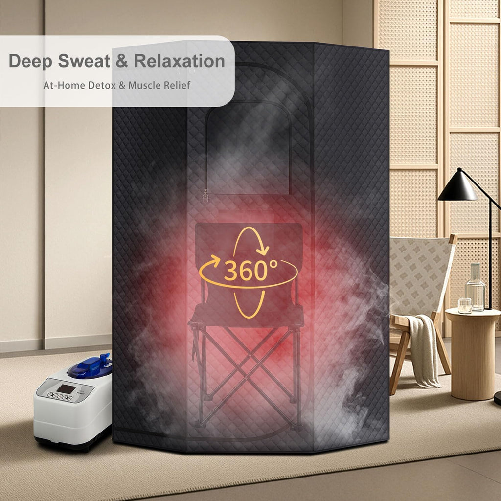 Sauna Steamer Machine for Home, 1300W 1.8qt Steam Generator, Portable Steamer Pot with Remote Control, Oil Diffuser