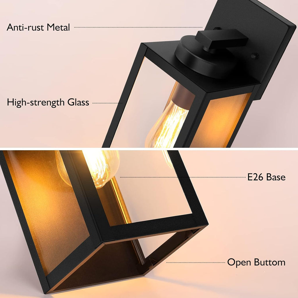 Outdoor Wall Mount Light Fixture, Exterior Wall Lantern Waterproof