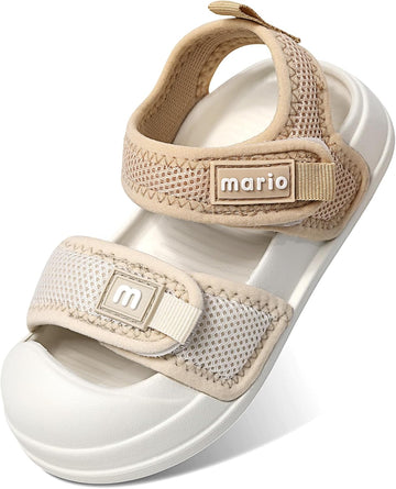 Kids Sandals Boys Girls Summer Outdoor Non-slip Athletic Sandals Closed Toe Adjustable Sandal Lightweight Beach