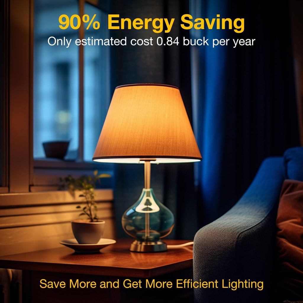 12 Pack A19 Vintage LED Edison Bulbs, Dimmable, 60W Equivalent, High Brightness 2700K Soft White, 8W E26 Standard