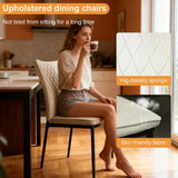 Lightdot Dining Chairs Set of 2, Velvet Comfortable Seats, Mid-Century Modern Living Room Chairs