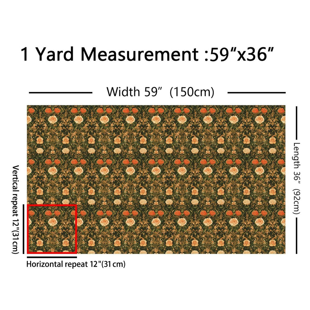 Flowers Fabric by The Yard Spring Florals Natural