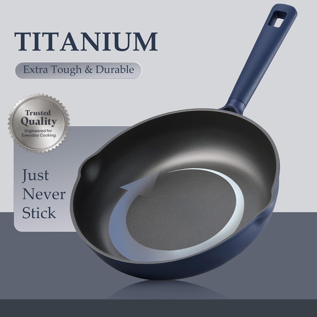 31pcs Pots and Pans Set, Nonstick Cookware Set | Durable, Easy Food Release, Cooking Set with Silicone Utensils, Even