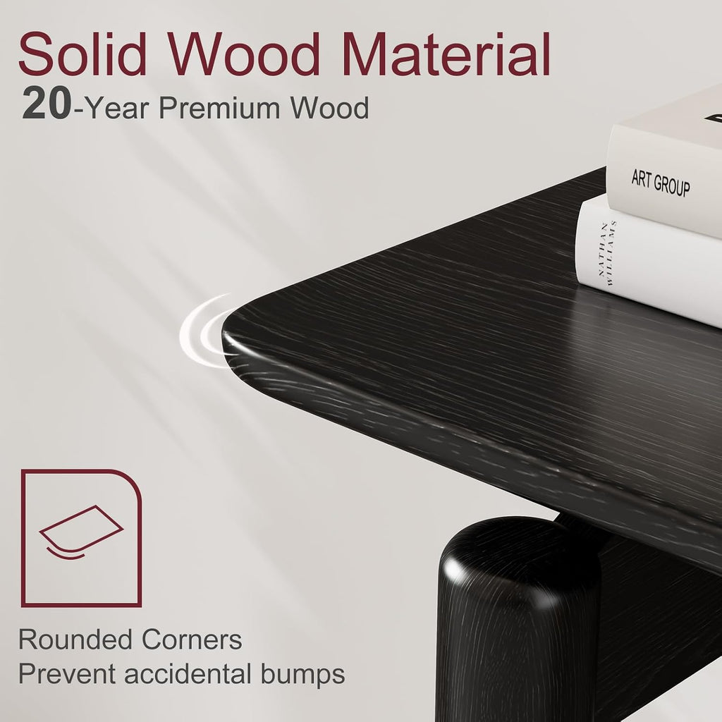 Wood Console Table Black Entryway Table, Thin Console Table, Sofa Tables (39.4'')