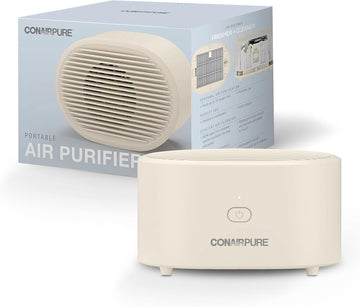 Portable Small Air Purifier, Rechargeable Corded/Cordless, HEPA Air Filter, Allergy Relief, Dust, Po