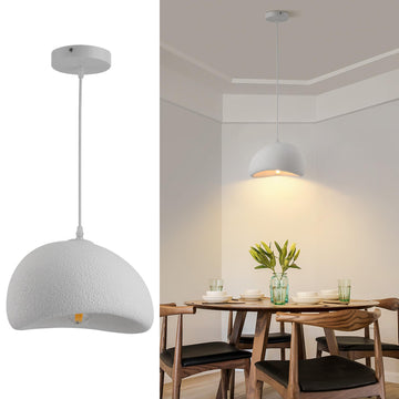 11.8in Wabi Sabi Pendant Light, Kitchen Island Lighting Fixture Ceiling Mount Japanese Lamp Japandi Chandelier for