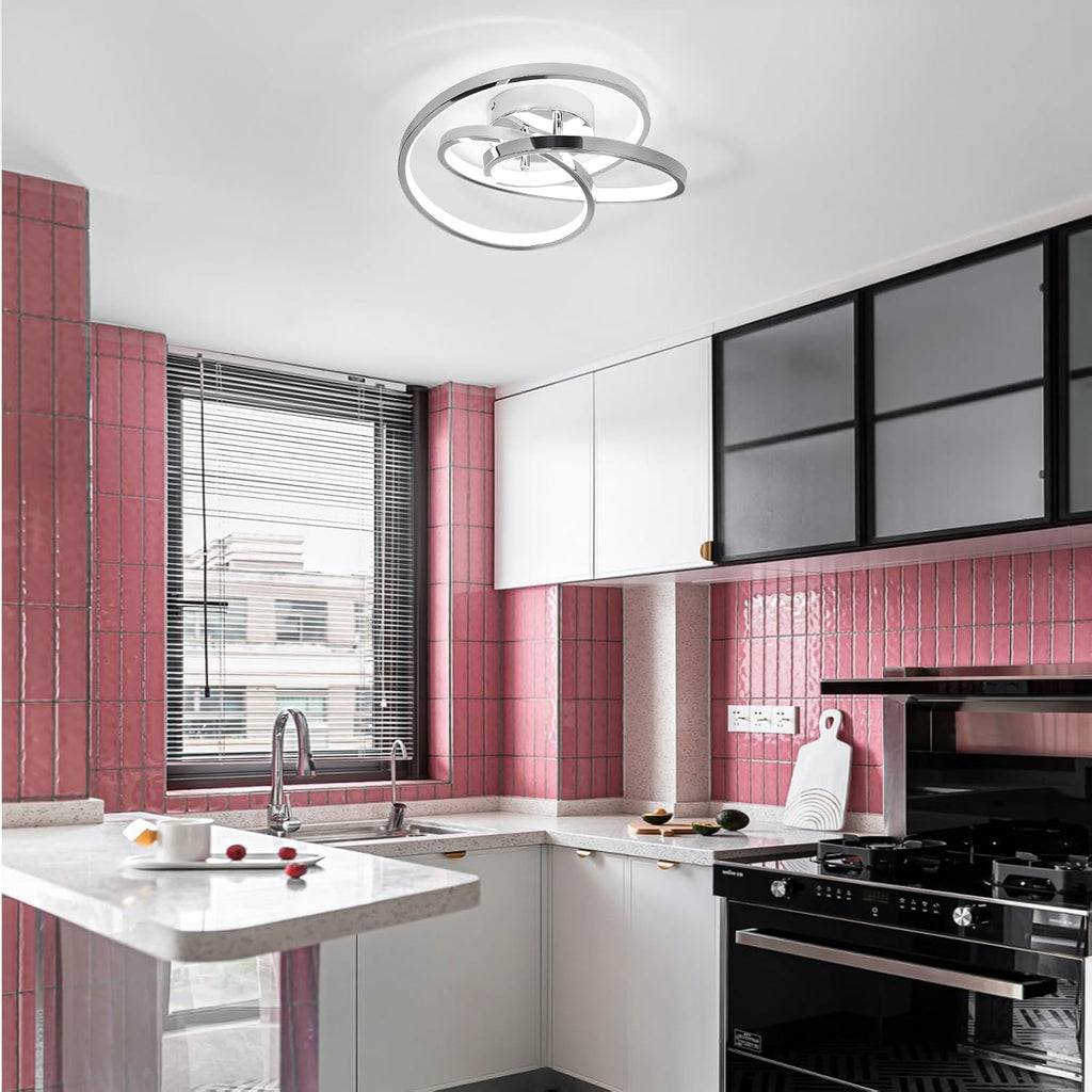 LED Ceiling Light Fixtures,36W Flush Mount Modern LED Ceiling Light,Cool White 6000K Close to Ceiling Lights Bedroom