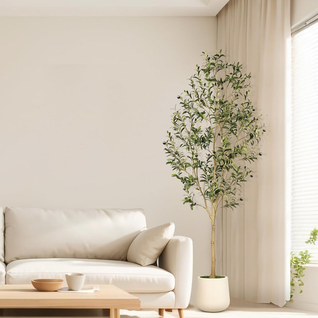 Faux Olive Tree 7ft with Authentic & Realistic Appearance