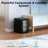 Commercial Beverage Refrigerator 24-Can Mini Fridge, Countertop Wine Cooler Smal