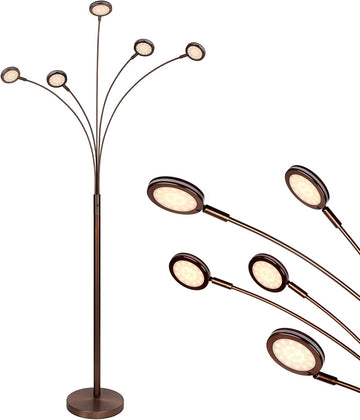 Orion Arc Floor Lamp, Tree Floor Lamp with 5 Adjustable Arms
