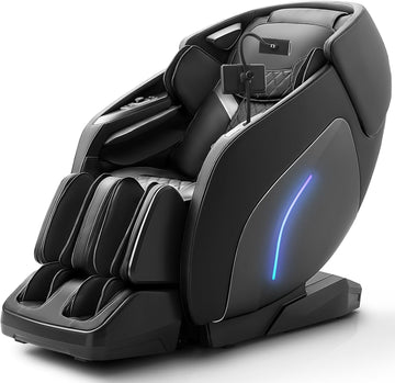 3D Massage Chair, Full Body Massage Chair, Zero Gravity Recliner w/Dynamic Leg Kneading System, 53.14" SL Track