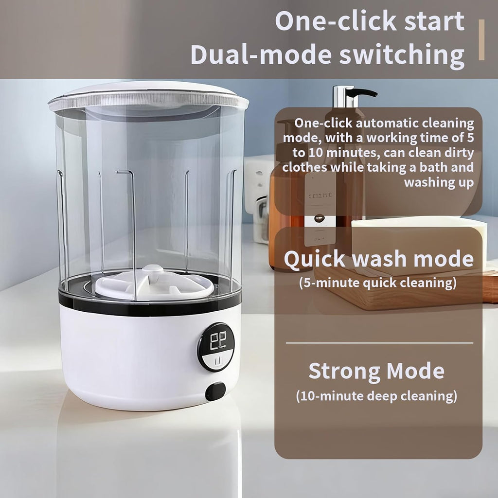 Portable Washing Machine, Mini Compact Single Tub Washer for Deep Clean Small Laundry